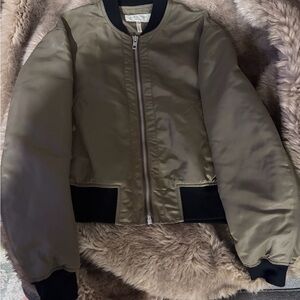 Rag & Bone Khaki Bomber Jacket